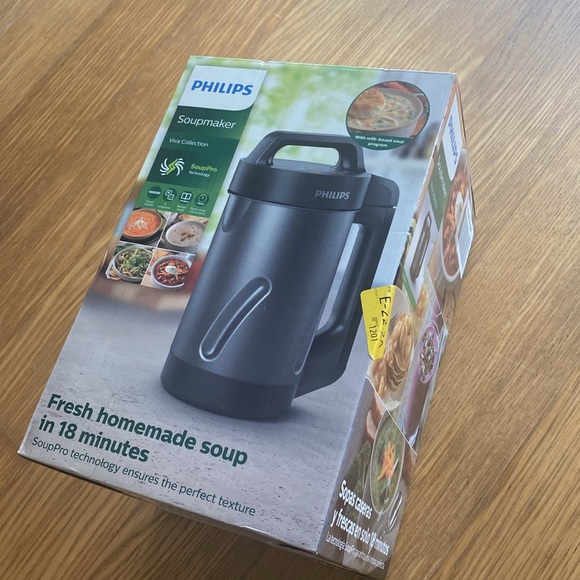 New Philips Viva Collection Soup Smoothie Maker Black Stainless Steel HR2204/70 - Picture 5 of 6